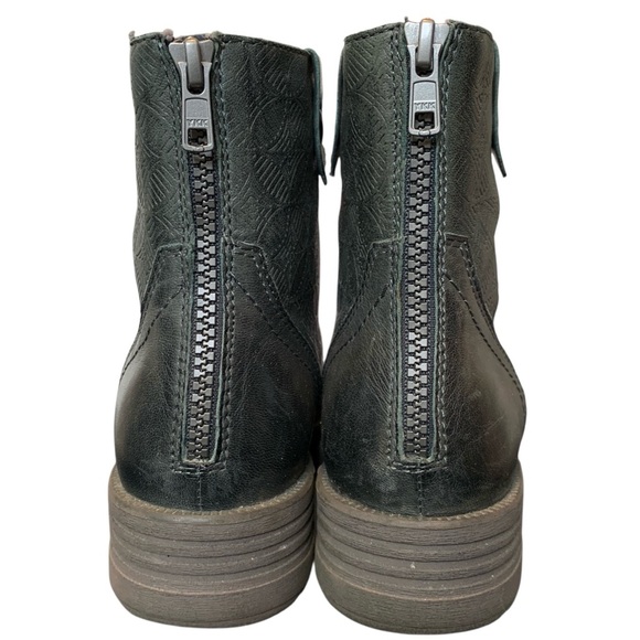 Rockport Cobb Hill Collection Boots Womens 7.5 Green Leather Army Combat Chukka - Picture 5 of 14